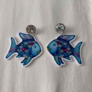 Rainbow Fish earrings